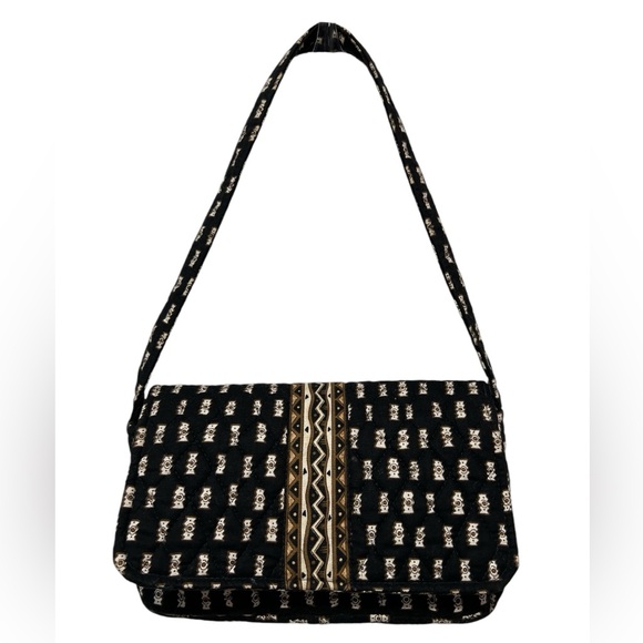 Vera Bradley Handbags - Vera Bradley shoulder bag black brown 10”X5”